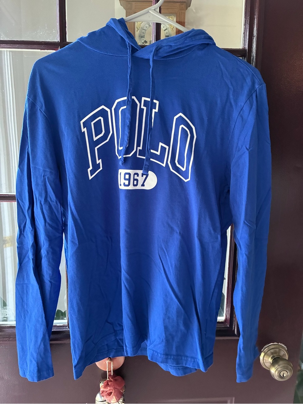 Polo by Ralph Lauren Blue Hooded Long-Sleeve Shirt